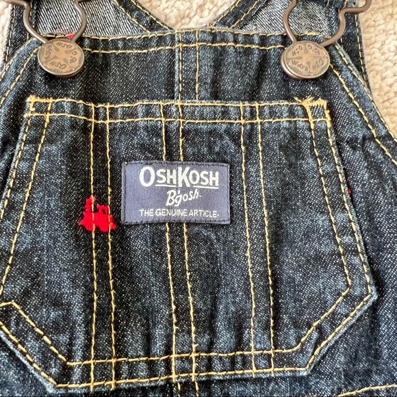 Oshkosh overalls Unisex Sz 9 Months Cotton - Picture 3 of 4